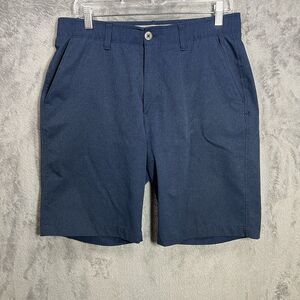 Under Armour Match‎ Play Vented Golf Shorts Men's 34 Blue Stretch Non Slip Waist